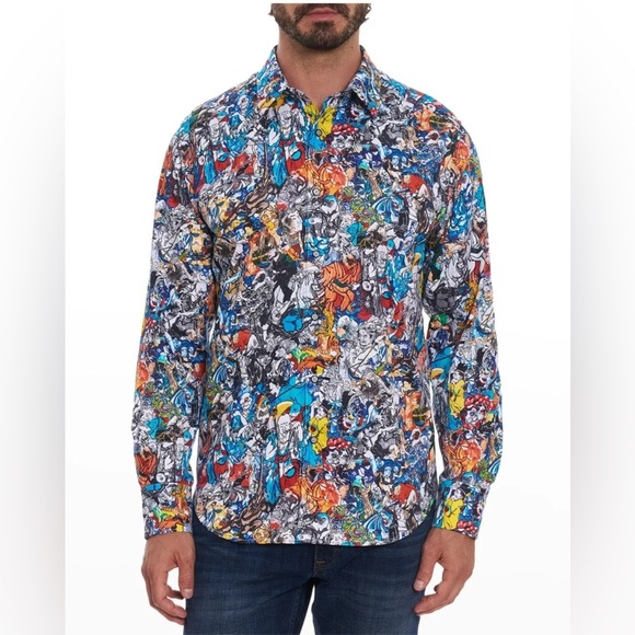 Robert Graham Other - Robert Graham Men’s Living Art Button Down Shirt Size Large